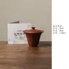 Bule de cerâmica roxa Zhuni de minério bruto Miyanyuan com tampa de três partes, conjunto vintage de alta qualidade para preparo de chá e xícara para uso doméstico, caixa de presente para conjunto de chá Kung Fu