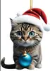 Série Gatinho Novo Transfronteiriço Pingentes de Natal Pingentes de Natal Decorações de Festa Pingentes de Mochila Pingentes de Carro