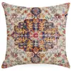 Funda de almohada estilo retro bohemio transfronterizo para sofá, sala de estar, lino, decoración del hogar, funda de cojín en stock