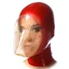 Máscara de Látex Adereço de Cabeça Sexy Roupas de Látex Adereço de Cabeça para Adultos Role Play Brinquedos Sexuais para Adultos Festa de Dança Festa