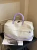 Bolsa de Viagem Curta de Grande Capacidade em Cores Contrastantes, Bolsa de Mão para Viagem de Negócios, Bolsa de Armazenamento de Bagagem de Viagem, Bolsa para Esportes e Fitness, Bolsa de Yoga