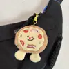 Pelúcia de Bolo de Morango Estilo Ins Squeaker Pingente Desenho Animado Durian Pizza Boneca Acessório de Bolsa Ornamento Pendurado