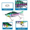 Set de Cinco Piezas Transfronterizo de Señuelos de Pesca Multisección, Señuelos Duros, Señuelos Pequeños de Imitación de Peces, Señuelos Artificiales de 15g, Adecuado para Agua Dulce y Salada