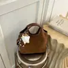 Bolso Frosted Retro de Moda para Mujer 2026 Otoño/Invierno Nuevo Bolso Cruzado Versátil Bolso de Mano de Alta Gama Bolso Cubo