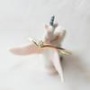 Anillo de diamantes chapado en oro de 18 quilates, nuevo y de gran venta, con comercio electrónico transfronterizo, joyería artesanal al por mayor.