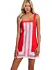 2026 Verano Nuevo Estilo Europeo y Americano Transfronterizo Comercio Exterior Casual Falda Corta Estilo Resort de Playa Vestido de Tirantes Rayado