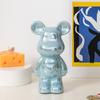 Conjunto Completo de Anéis de Porcelana para Montagem de Barraca, Estatuetas com Tema Violento, Itens Urso Doce no Atacado, Cofre Criativo, Estilo Moderno e Simples