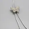 Cuerda de Piel Sintética Plateada Cadena de Metal Bolso Tejido a Mano Cierre de Cordón Hebilla de Resorte Mariposa Accesorios para Bolsos