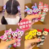 Elástico de Borracha para Cabelo Linha Telefônica de Menina Corda de Cabelo Desenho Animado Anel de Cabelo Infantil Corda de Cabeça com Laço Colorida Acessório de Cabeça Sem Cabelo para Menininha