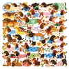 50 Lindos Stickers de Graffiti de Colección de Gatos y Perros para Botellas de Agua, Maletas, Cuadernos y Decoraciones de Teléfono al por Mayor