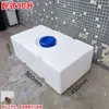 Tanque de Agua Rectangular Plano Horizontal de Plástico PE para RV, Cubo de Agua de Almacenamiento Modificado para Hogar, Exterior, Montaje en Techo de Coche