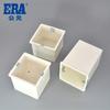 Canaleta de Cable de PVC Pública Accesorios para Tubería de Electricista Caja de Conexiones Blanca Cassette Caja Individual Accesorios para Tubería Eléctrica de PVC Cassette de Pegamento