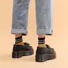 Mocassins de Franja Transfronteiriços para Mulheres, Sapatos de Couro Baixos de Couro Genuíno, Sapatos Casuais Versáteis da Moda Estilo Britânico para Mulheres Estudantes