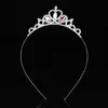 Diadema Coreana de Aleación con Pedrería para Niñas, Corona de Amor Tridimensional de Princesa para Fiesta de Baile, Tocado de Novia para Boda, Transfronterizo