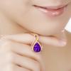Yihua Nuevo Diamante Desnudo Grande Venta Caliente Colgante Colgante Amatista Incrustado Tesoro de Color Colgante de Diamante Completo Colgante