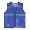 Chaleco Reflectante Personalizado Ropa de Trabajo con Logo Impreso para Ciclismo Nocturno al Aire Libre Seguridad Vial Ropa de Trabajo Chaleco de Conducción Jinete