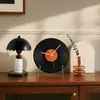 Reloj decorativo de lujo ligero estilo vintage para escritorio y decoración de sala de estar, adorno creativo moderno simple