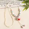 Acessórios de Colar de Cerâmica Jingdezhen para Mulheres, Novo Estilo Chinês Estilo Nacional Cordão, Simples e Versátil, Colar para Suéter de Estudante, Estilo Longo