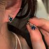 Aretes de mujer más vendidos 2025, nicho de alta gama, temperamento de lujo ligero, aretes de circonita, aretes de aguja de plata 925 al por mayor
