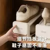 Zapatero de niveles ajustable para uso en el hogar o dormitorio, un estante de almacenamiento para zapatos y pantuflas, un zapatero engrosado de doble capa con bandeja para zapatos antideslizante