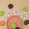 Juego de 4 Cortadores de Flor de Ciruelo sin Mango, Moldes para Pastel, Moldes de Horneado Simulados, Herramientas DIY, Materiales Ecológicos, Venta al por Mayor