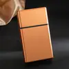 Estuche de cigarrillos creativo de aleación de aluminio para cigarrillos medianos-finos, caja de almacenamiento estilo caja de cigarrillos, portacigarrillos, estuche de cigarrillos portátil para hombres en casa, al por mayor