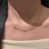 Estilo Princesa de Luxo Leve Ins Nicho Feminino Colar de Laço Feminino Estilo Francês Retro Corrente Elegante Corrente para Clavícula