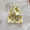 Mini bolsa de almacenamiento con cordón de tamaño pequeño, linda caricatura, fresca, con cordón, para cambio, labial, tarjetas, bolsa de algodón al por mayor