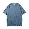 Camiseta de Manga Curta para Homens, Marca Tendência, Camiseta Lisa para Casais, Camisa Básica Versátil, Novo Estilo de Verão 2026 Camiseta Curta de Meia Manga para Homens