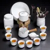 Horno Ru Juego de Té Automático Perezoso para el Hogar Tetera Antiescaldado Taza de Té Mesa de Té Bandeja de Té Juego Completo Souvenir Al por Mayor