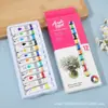 Pintura Acrílica Transfronteriza de 12 Colores 6ml Gouache Acrílico Pintura al Óleo Arte Pintura Especial Pintura Mural Set de Pintura