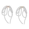 Pendientes de Lazo con Perlas Delicados para Mujer 2025 Nuevos Pendientes de Borla Diseño de Nicho Pendientes de Gama Alta Pendientes de Lujo Accesible