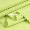 Tejido fino de sarga de algodón americano de 220 g, tejido de sarga texturizado de poliéster de una cara, tejido de punto para camisetas casuales de primavera/verano