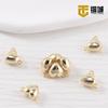 14k ouro amor ímã fivela cor cobre chapeamento real ouro coração faça você mesmo colar conexão botão coração ímã