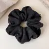Novo Scrunchie de Lã Tricotado Outono/Inverno Laço de Cabelo de Cor Sólida de Alta Qualidade Laço de Cabelo Versátil para Rabo de Cavalo Flor de Cabeça