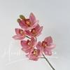 Orquídeas Cymbidium de seis cabezas impresas en 3D Flores artificiales para decoración de escena de boda, Flores falsas para decoración de sala de estar, mesa de comedor y arreglo floral