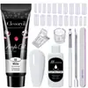 Arte de Uñas 15ml Gel de Extensión Set de 12 Piezas, Pincel Moldeador de Uñas, Gel de Cristal, Gel de Cristal Exclusivamente para Ventas Transfronterizas