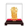 Adornos de Terciopelo Dorado Arena Dios de la Riqueza para Atraer Riqueza Estatuas de Buda Adornos Chapados en Oro Dorado Abierto Chapado en Oro para Atraer Riqueza Estatuas de Buda de Templo para Adoración