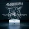 Regalo creativo exclusivo transfronterizo de Star Wars regalo luz de noche LED 3D colorida lámpara de mesa de noche con control remoto táctil