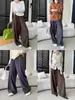 Pantalones Anchos de Pierna Ancha con Cintura Elástica para un Efecto Adelgazante, Estilo Relajado y Casual, Corte Holgado, Nuevo Estilo de Otoño Cisnann SN9314