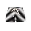 Verano DS25031-25 Nuevo Estilo Europeo y Americano Simple Básico Casual Rayas Cordón Ajustado Pantalones Cortos Hot Pants