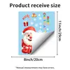 Juego Infantil de Cuatro Cuadrículas Navidad Año Nuevo Pegatinas Electrostáticas para Ventana Sin Pegamento Sin Daño al Cristal Decoración de Ambiente Festivo para Ventana de Sala de Estar