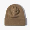 Chapéus de Tricô Liso Transfronteiriços em Estoque Atacado com Bordado de Logotipo Personalizado, Gorros de Quatro Cantos e Seis Cantos, Vendas Diretas da Fábrica