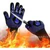 Guantes Resistentes a Altas Temperaturas para Barbacoa, 500-800 Grados, Retardantes de Llama, Anti-Quemaduras, Horno de Cocina, Microondas, Guantes de Silicona Aislantes del Calor