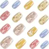 Las uñas cortas y portátiles más vendidas de Xiaohongshu: Puntas de Uñas Ojo de Gato con Lunares, Uñas Postizas Frescas y Lindas