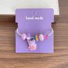 Pulsera DIY para Niñas, Cuentas de Cristal Desmontables, Niña de Dibujos Animados, Textura Exquisita, Pulsera Versátil, Mano Exquisita