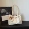 Bolsa de Hombro Retro de Gran Capacidad Suede de Alta Gama para Viajes Cotidianos Estilo Coreano Moda de Nicho Bolso Tote