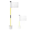 Haste de Bandeira para Green de Golfe 1 Seção/2 Seções Haste Removível Combinação Suprimentos para Treino de Campo Marcador de Bandeira Conjunto de Buraco e Copo