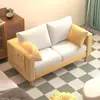 Sofá de tela para apartamentos de alquiler, salas de estar y dormitorios pequeños, sofá de dos plazas modelo nuevo, sofá individual simple moderno y moderno