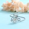 Elaine Jewelry S925 - Colgante de plata esterlina con incrustaciones de trébol, diseño pequeño, fresco y sencillo, collar versátil para mujer
